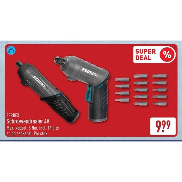 Ferrex Schroevendraaier 4V