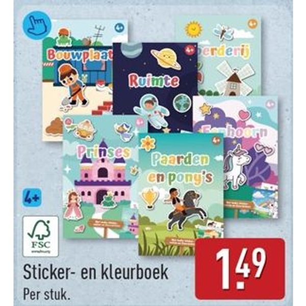 Sticker- en kleurboek