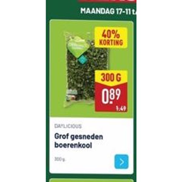 Grof gesneden boerenkool