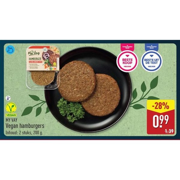 My Vay Vegan hamburgers
