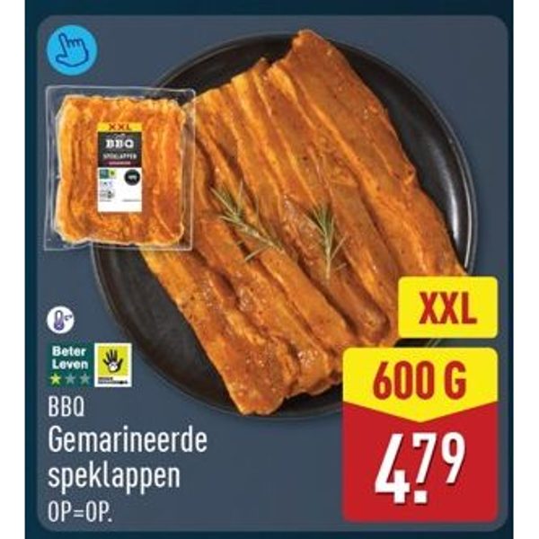 BBQ Gemarineerde speklappen