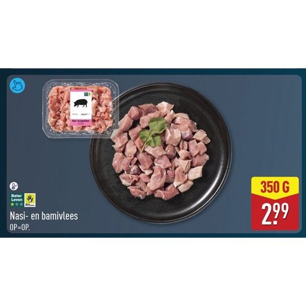 Nasi- en bamivlees