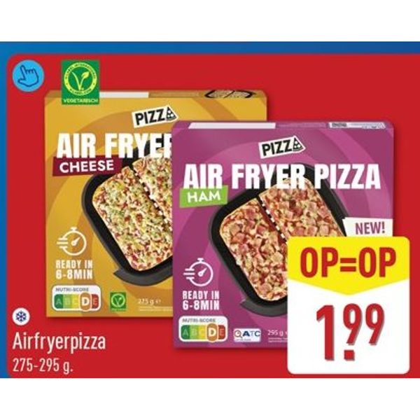 Airfryer pizza