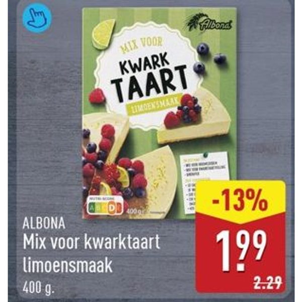 Albona Mix voor kwarktaart Limoensmaak