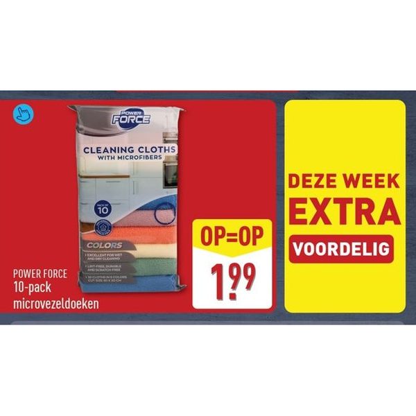 Power Force 10-pack microvezeldoeken