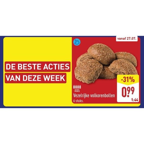 Vezelrijke volkorenbollen
