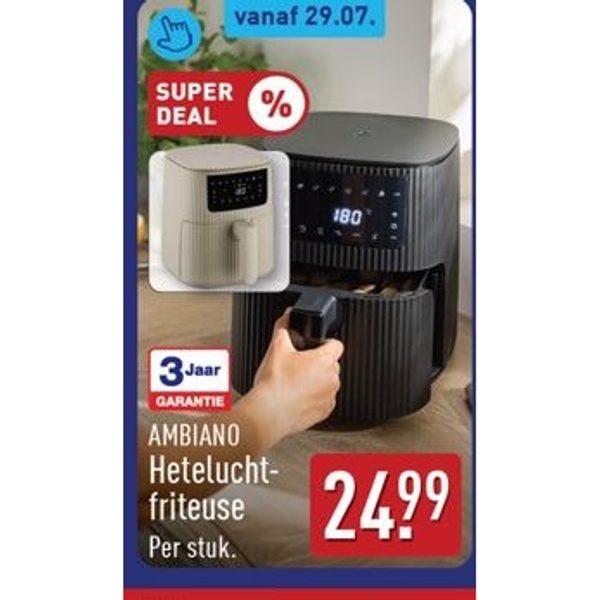 Ambiano Hetelucht-friteuse
