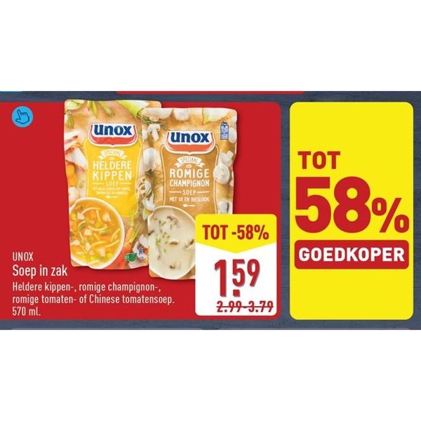 Unox Soep in zak