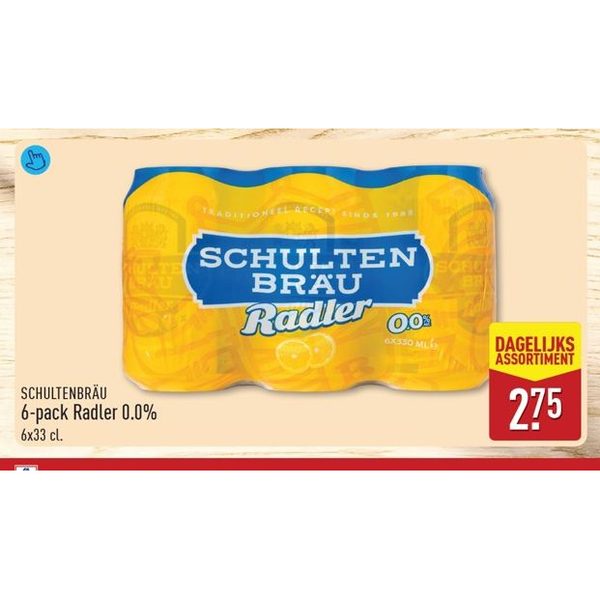 Schultenbräu 6-pack Radler 0.0%