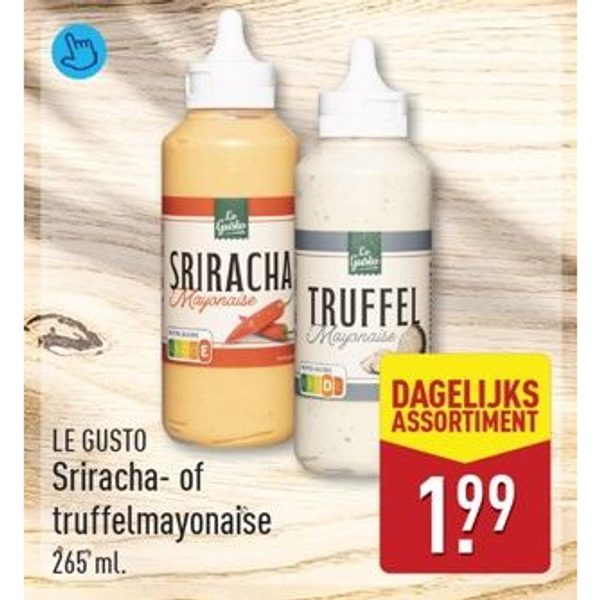 Le Gusto Sriracha- of truffelmayonnaise