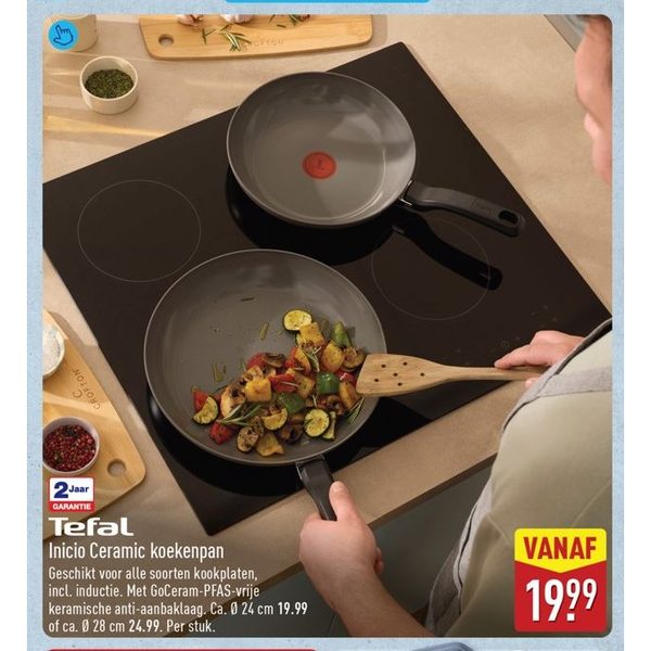 Tefal Inicio Ceramic koekenpan