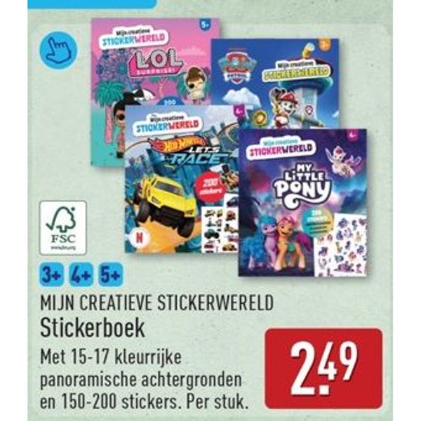 MIJN CREATIEVE STICKERWERELD Stickerboek