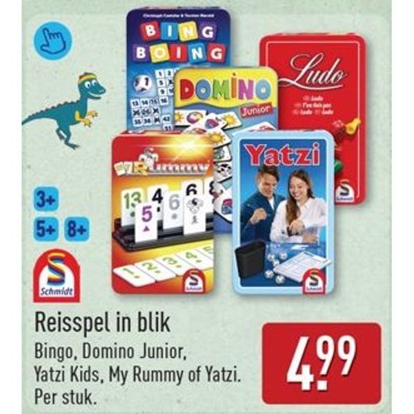 Reisspel in blik