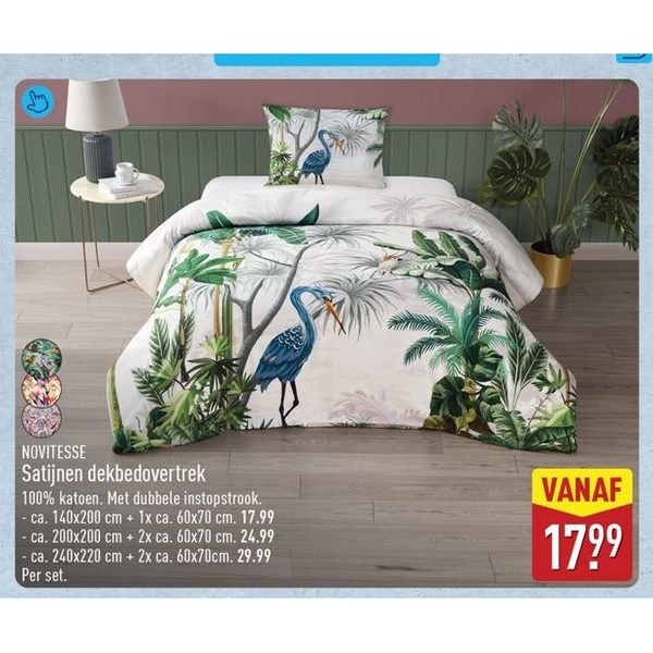 Satijnen dekbedovertrek