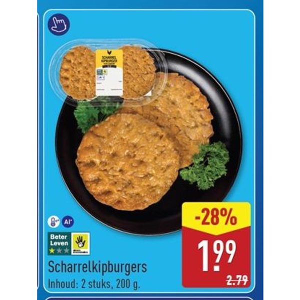 Scharrelkipburgers
