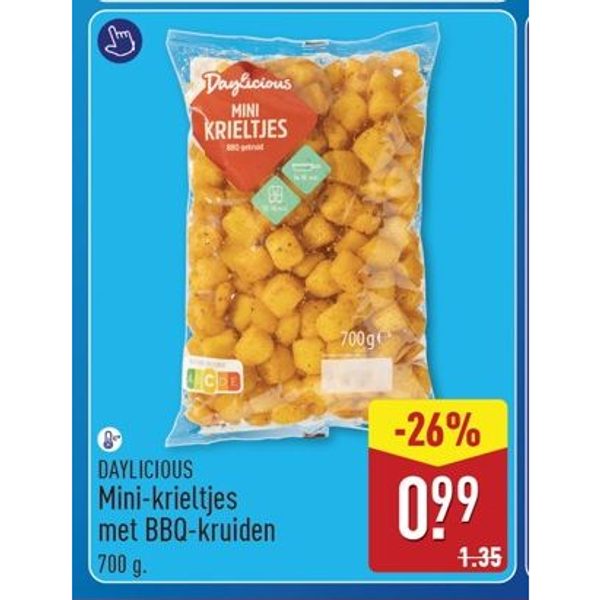 Mini-krieltjes met BBQ-kruiden