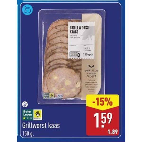 Grillworst kaas