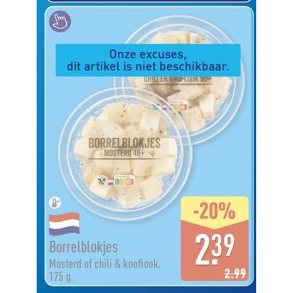 Borrelblokjes