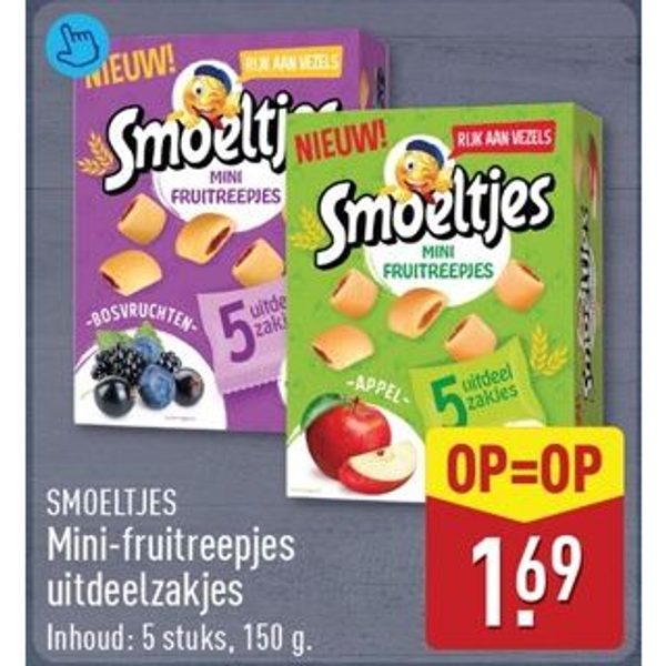 Smoeltjes Mini-fruitreepjes uitdeelzakjes