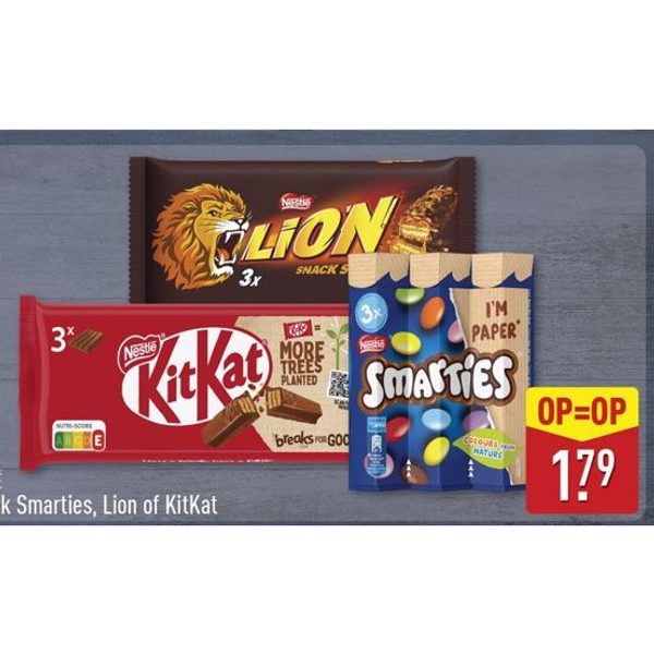 Nestlé 3-pack Smarties, Lion of KitKat