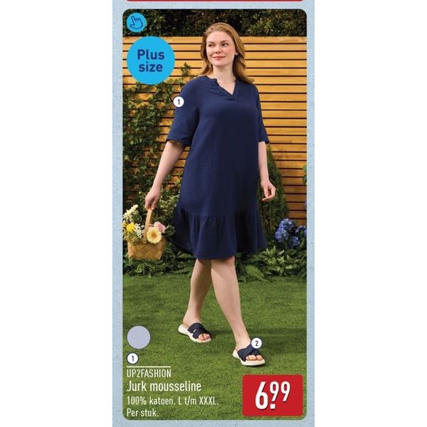 Jurk mousseline