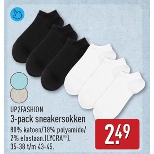 3-pack sneakersokken