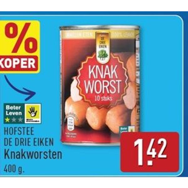 Hofstee De Drie Eiken Knakworsten