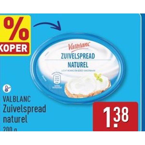 Valblanc Zuivelspread naturel
