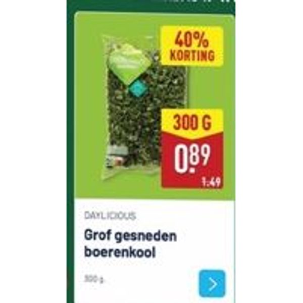 Grof gesneden boerenkool