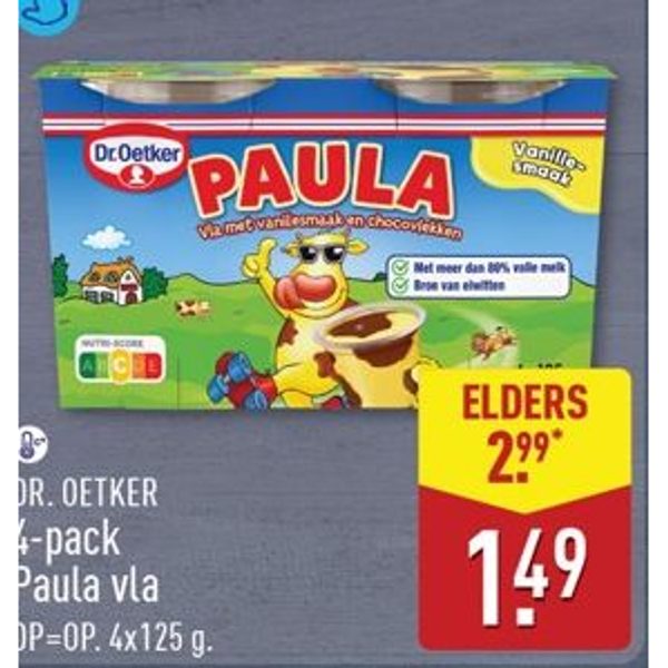 Dr. Oetker 4-pack Paula vla