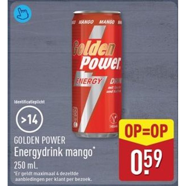 Golden Power Energydrink mango