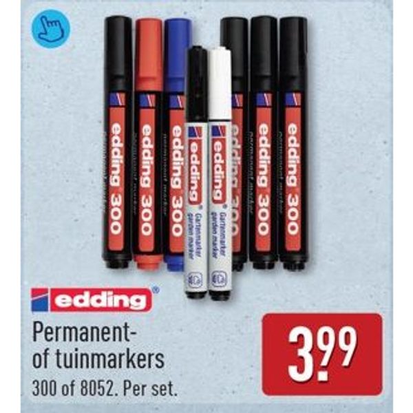Edding Permanent- of tuinmarkers