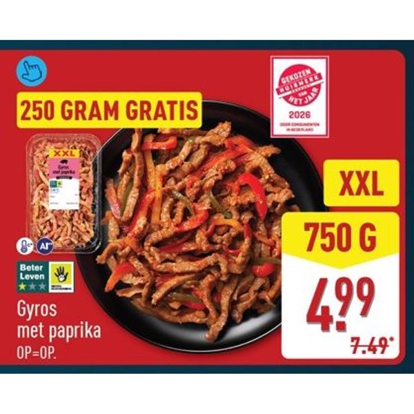 Gyros met paprika