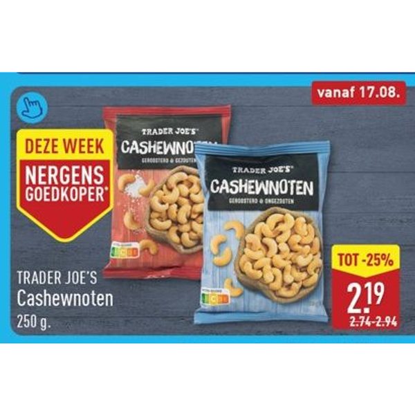 Trader Joe's Cashewnoten
