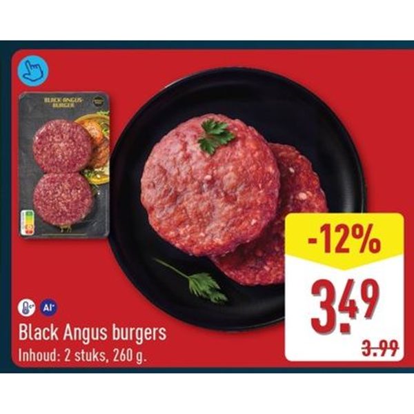 Black Angus burgers