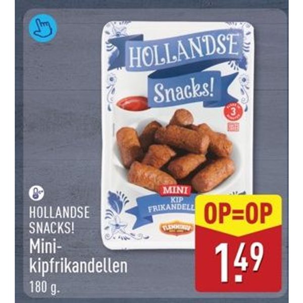 HOLLANDSE SNACKS! Mini-kipfrikandellen