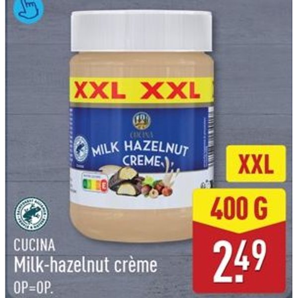 Cucina Milk-hazelnut crème