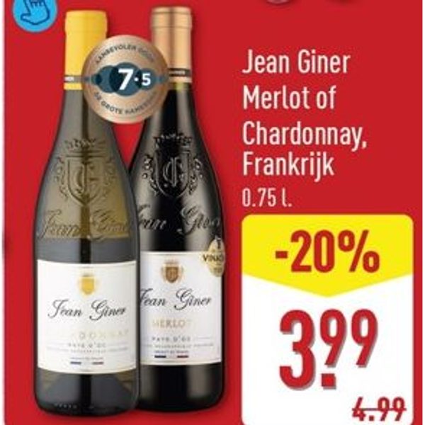 Jean Giner Merlot of Chardonnay