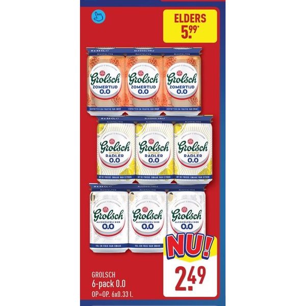 Grolsch 6-pack 0.0