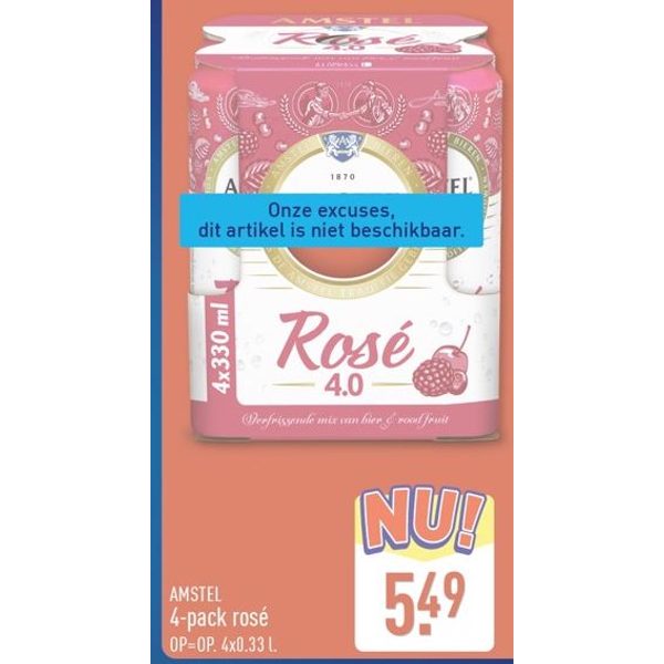Amstel 4-pack rosé