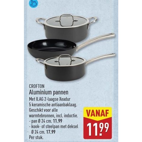 Aluminium pannen