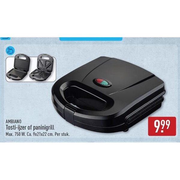 Tosti-ijzer of paninigrill