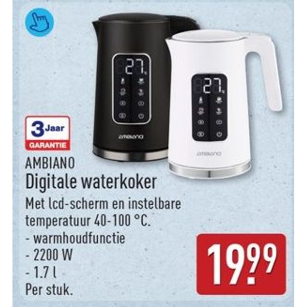 Digitale waterkoker