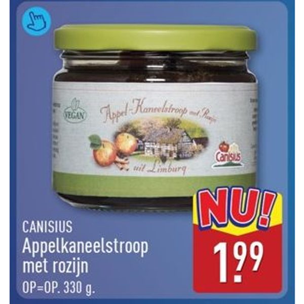 Appelkaneelstroop met rozijn