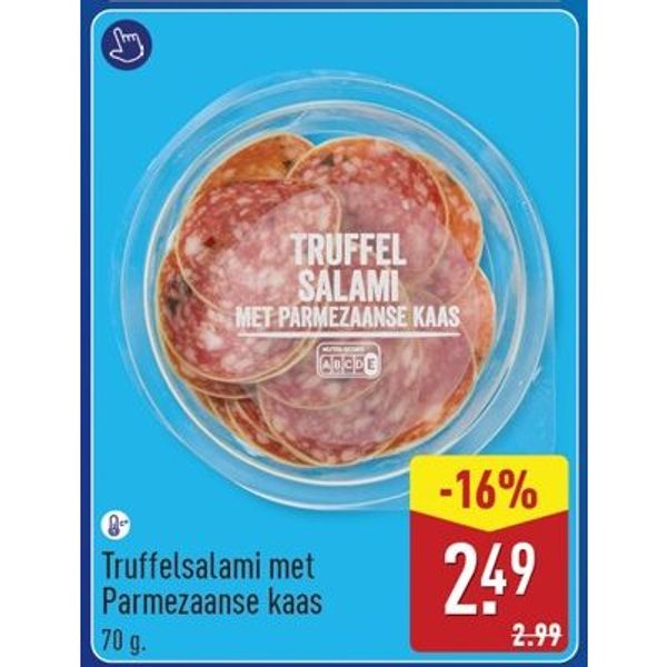Truffelsalami met Parmezaanse kaas