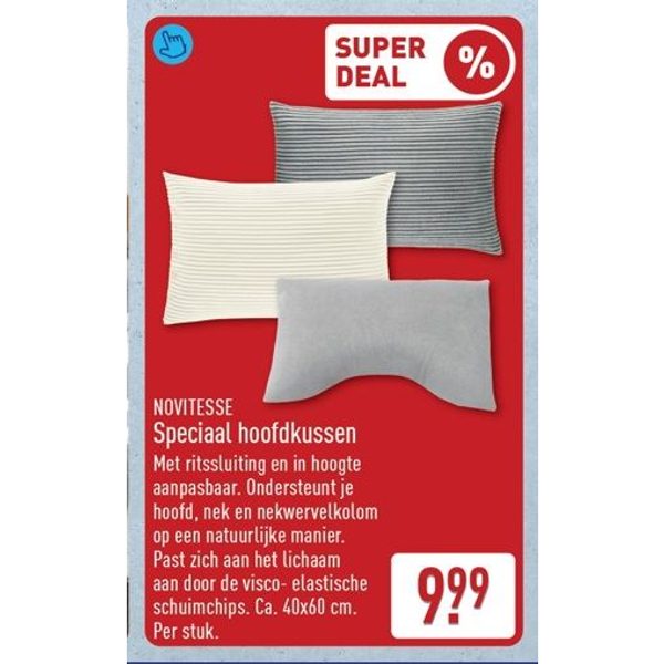 Novitesse Speciaal hoofdkussen