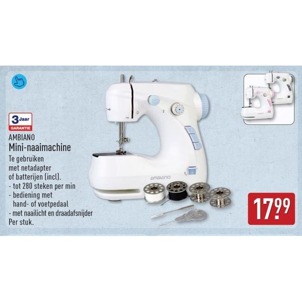 Ambiano Mini-naaimachine