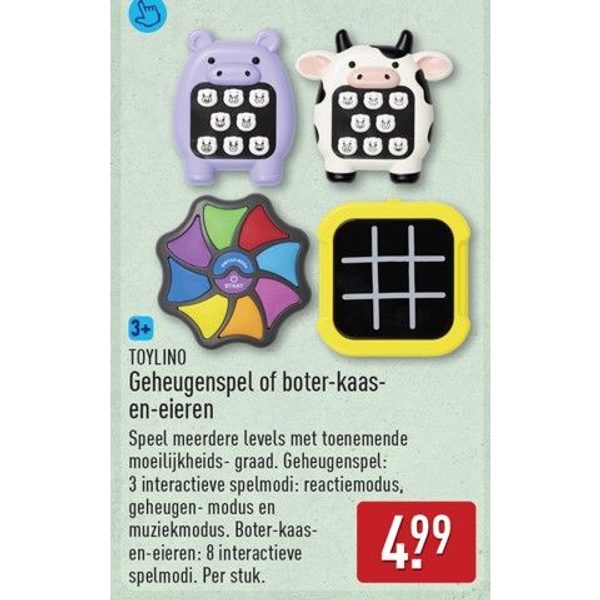Geheugenspel of boter-kaas-en-eieren