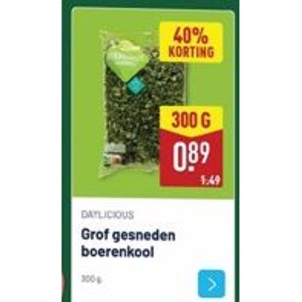 Grof gesneden boerenkool