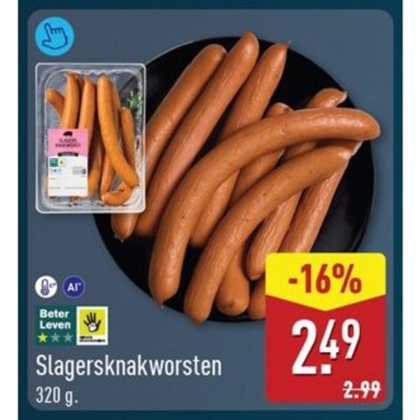 Slagersknakworsten